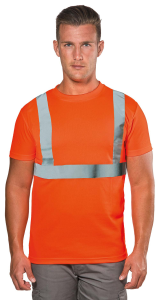 T-Shirt arancio fluo manica corta Alta visibilità