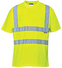 T-Shirt giallo fluo manica corta Alta visibilità